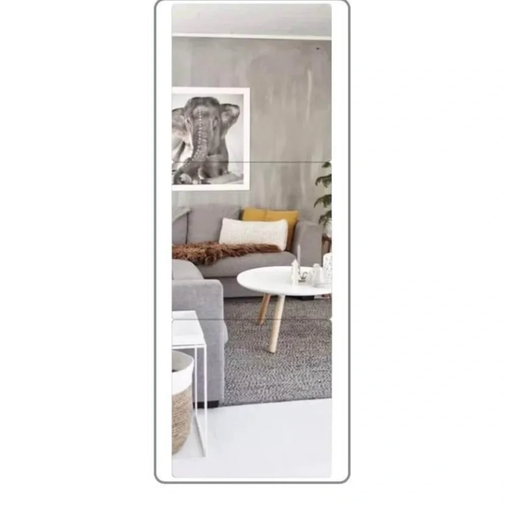 NEW 4 Pack Wall Bathroom Mirror Full Length, 8x8” Mirror Tiles, Shatterproof